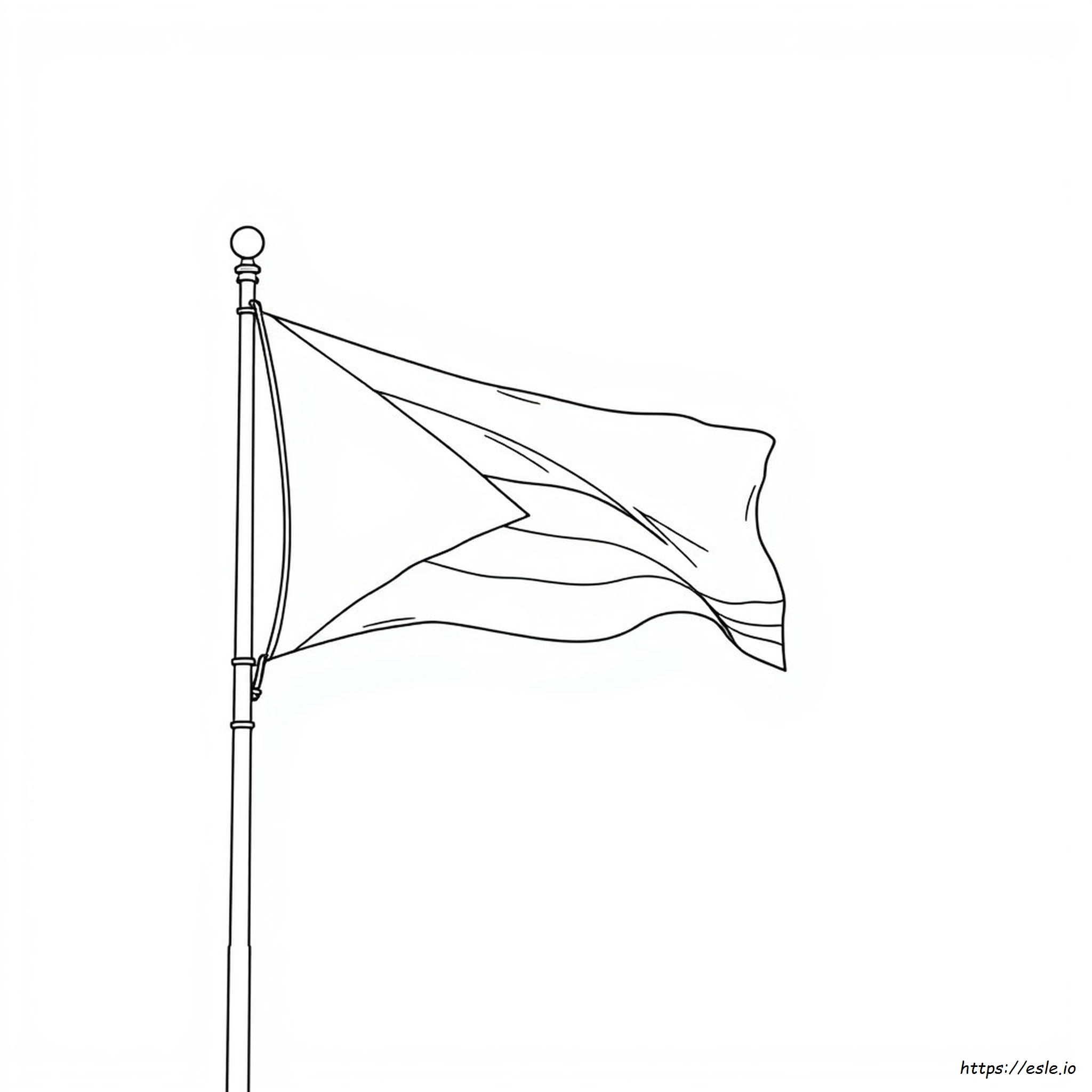 Cuba Flag Coloring Page Printable
