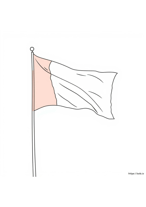 Bandera De Italia Para Colorear