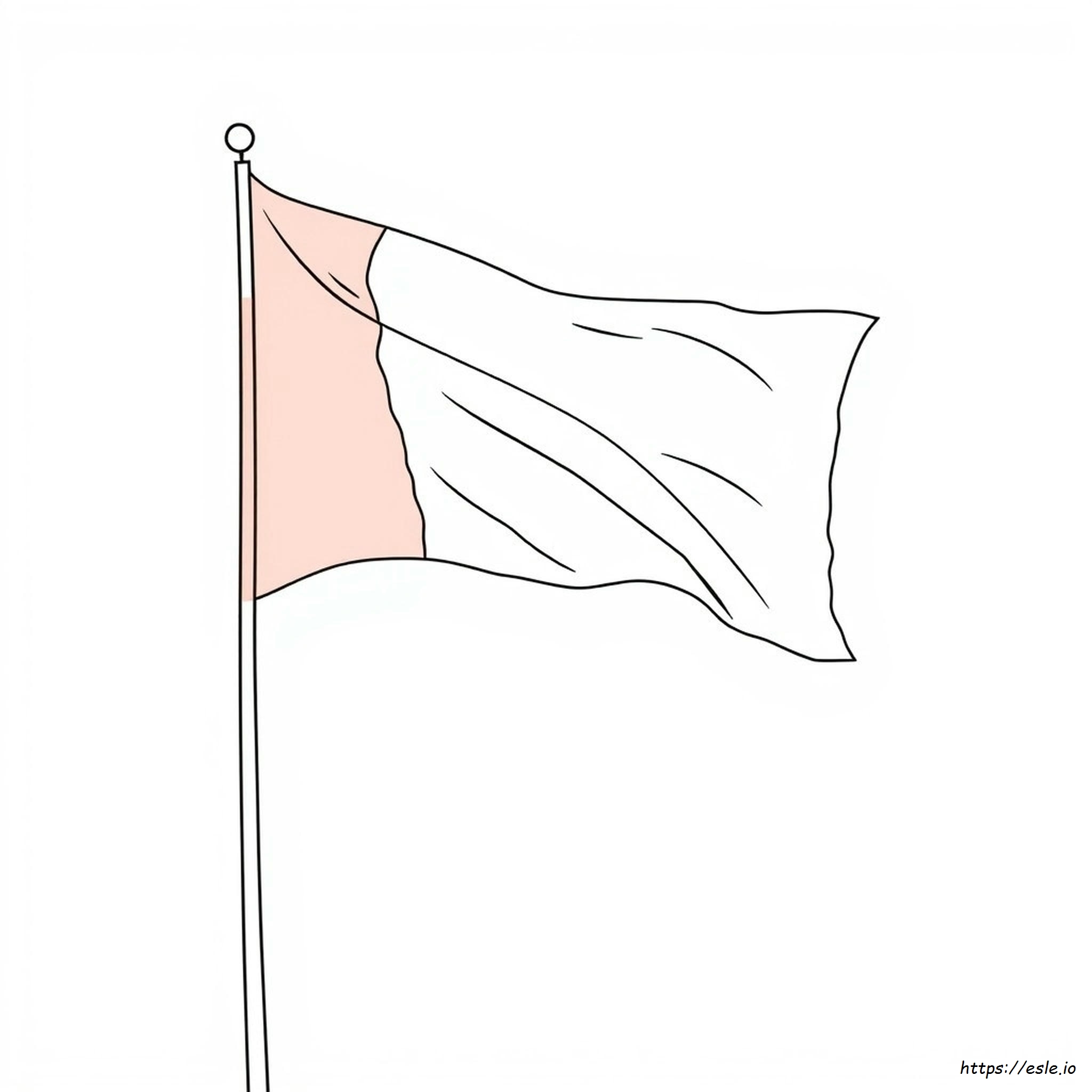 Italian Flag Coloring Page
