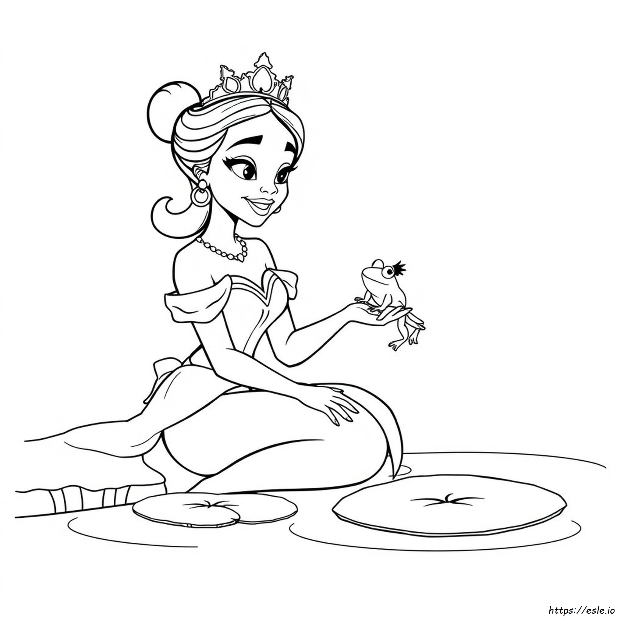 Coloring Pages Of Princess Tiana