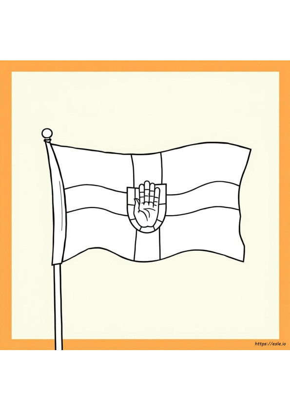 Drapelul Irlandei De Nord De Colorat