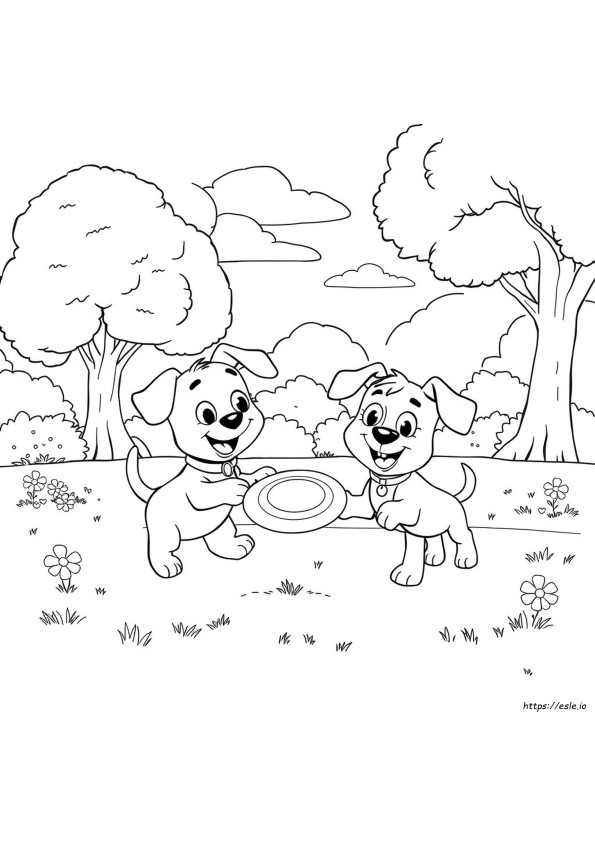 Bingo And Rolly Puppy Dog Pals Coloring Pages