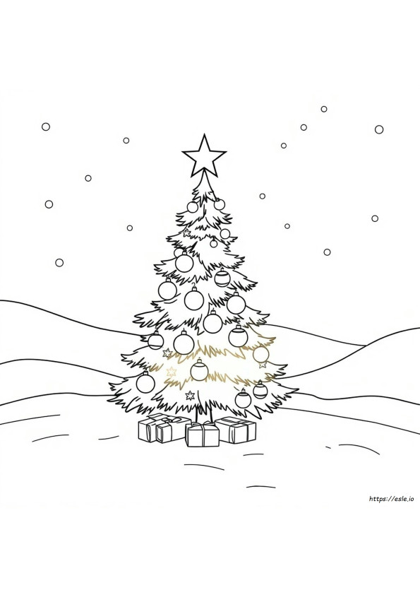 Colouring Christmas Card