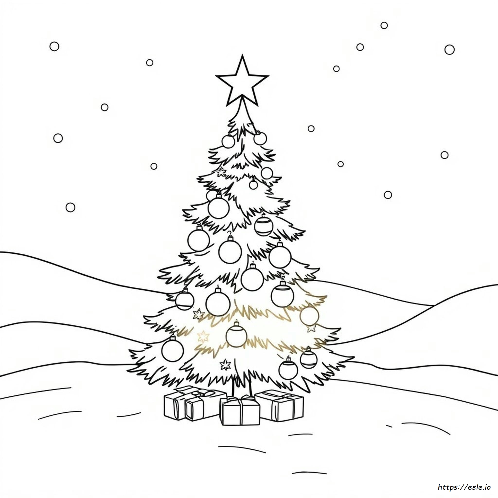 Biglietto Di Natale Da Colorare