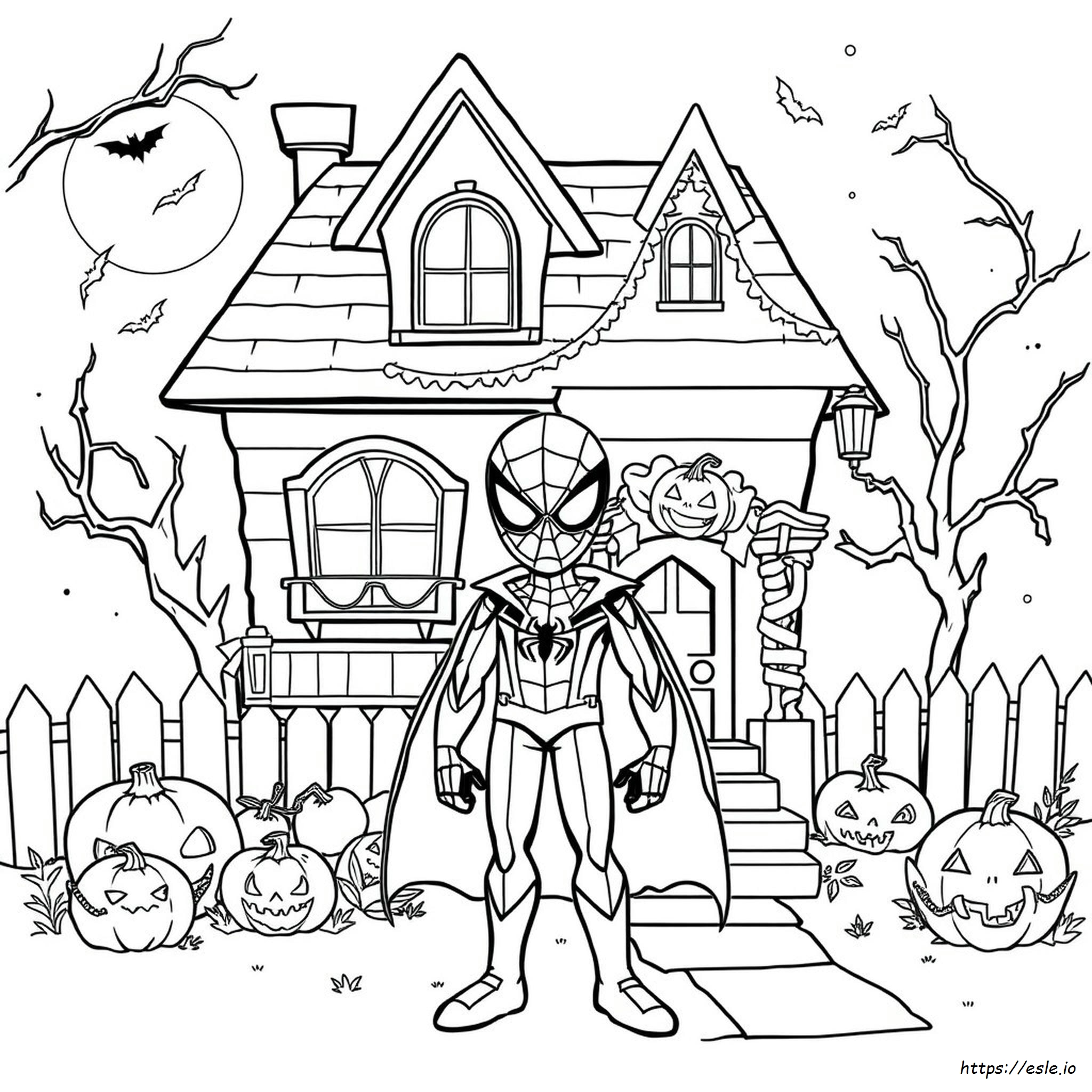 Spiderman Halloween Coloring Pages spiderman-halloween-coloring-pages
