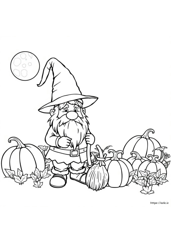 Halloween Kabouter Kleurplaten