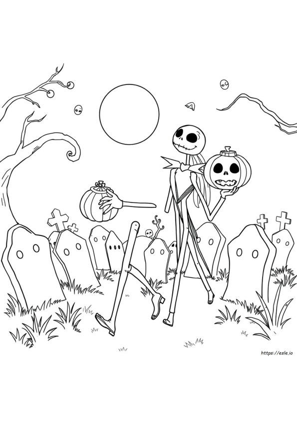 Nightmare Before Christmas Disegni Da Colorare Stampabile Pdf