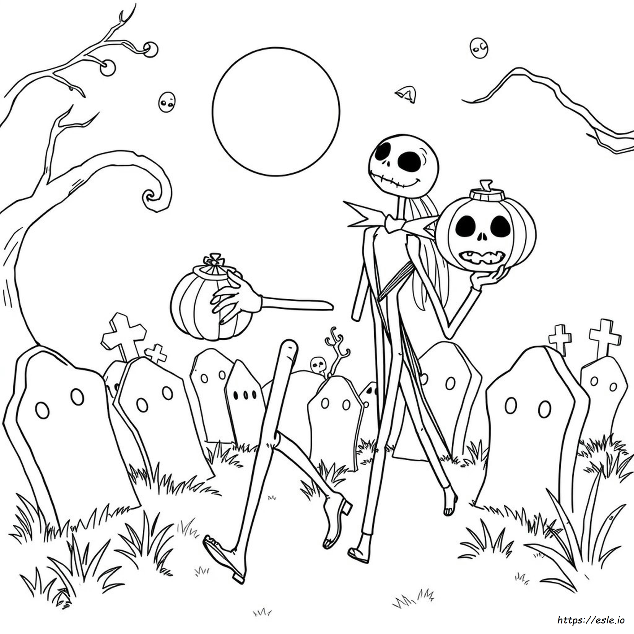 Nightmare Before Christmas Coloring Pages Printable Pdf