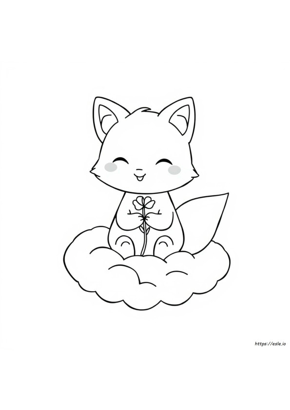 Volpe Carino Kawaii Disegni Da Colorare