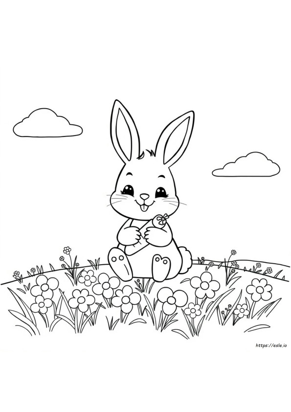 Kawaii Tavşan Pinterest Boyama Sayfası