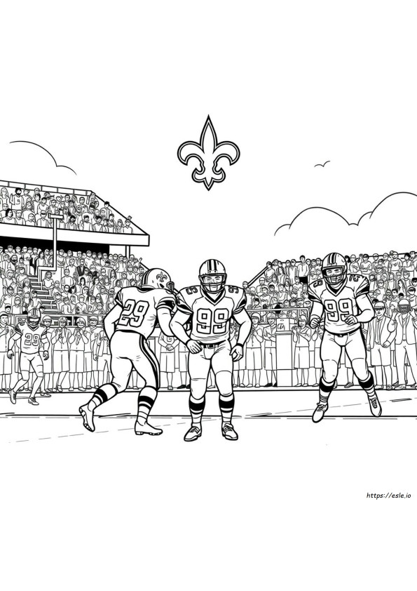 New Orleans Saints Ausmalbilder