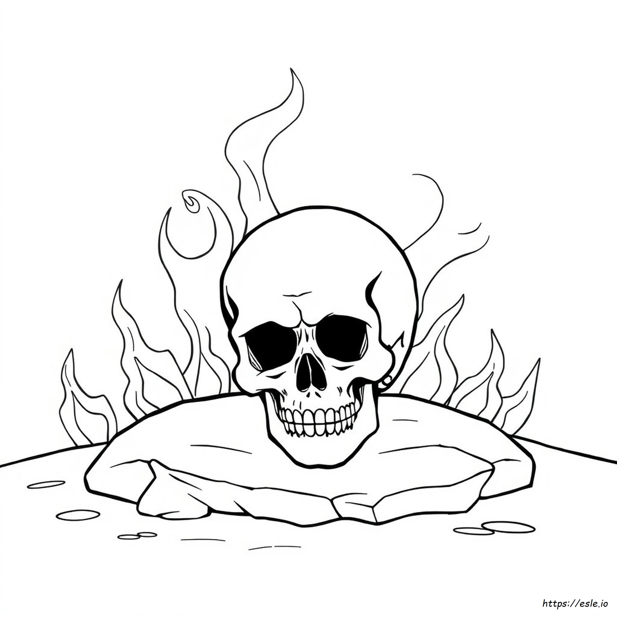 Scary Skull Coloring Pages