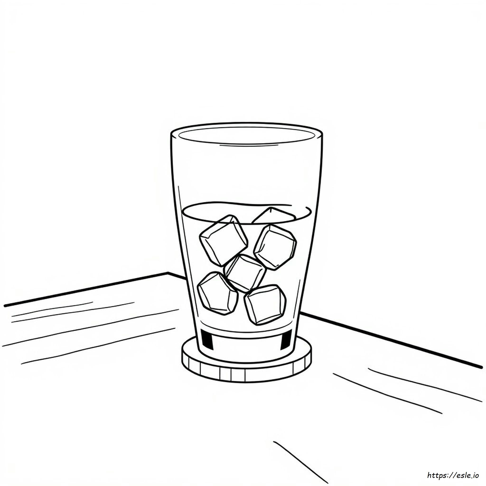 Vaso De Agua Para Colorear