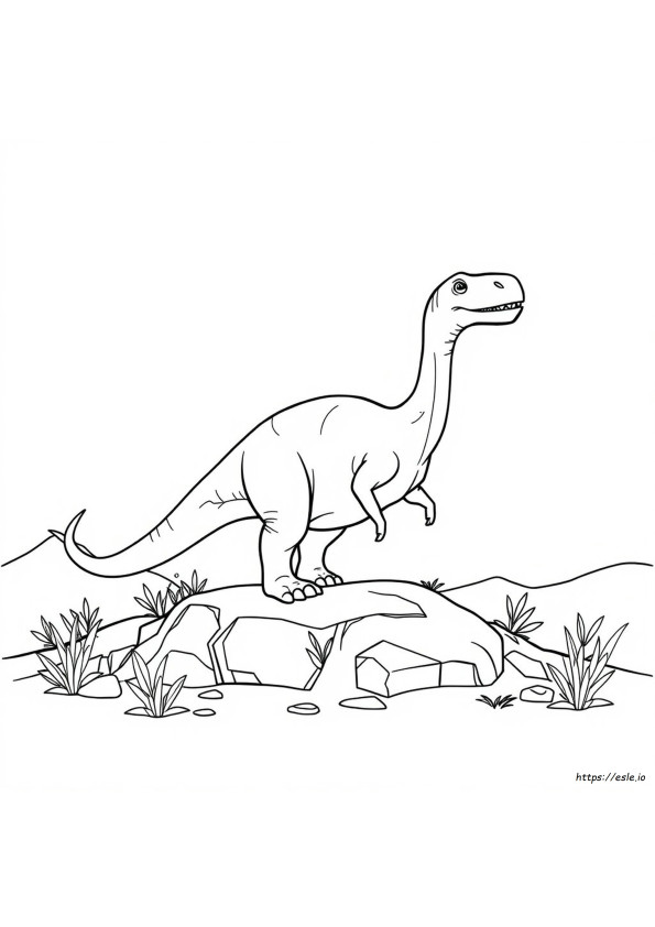 Tyhjiä Dinosauruksen Värityskuvia
