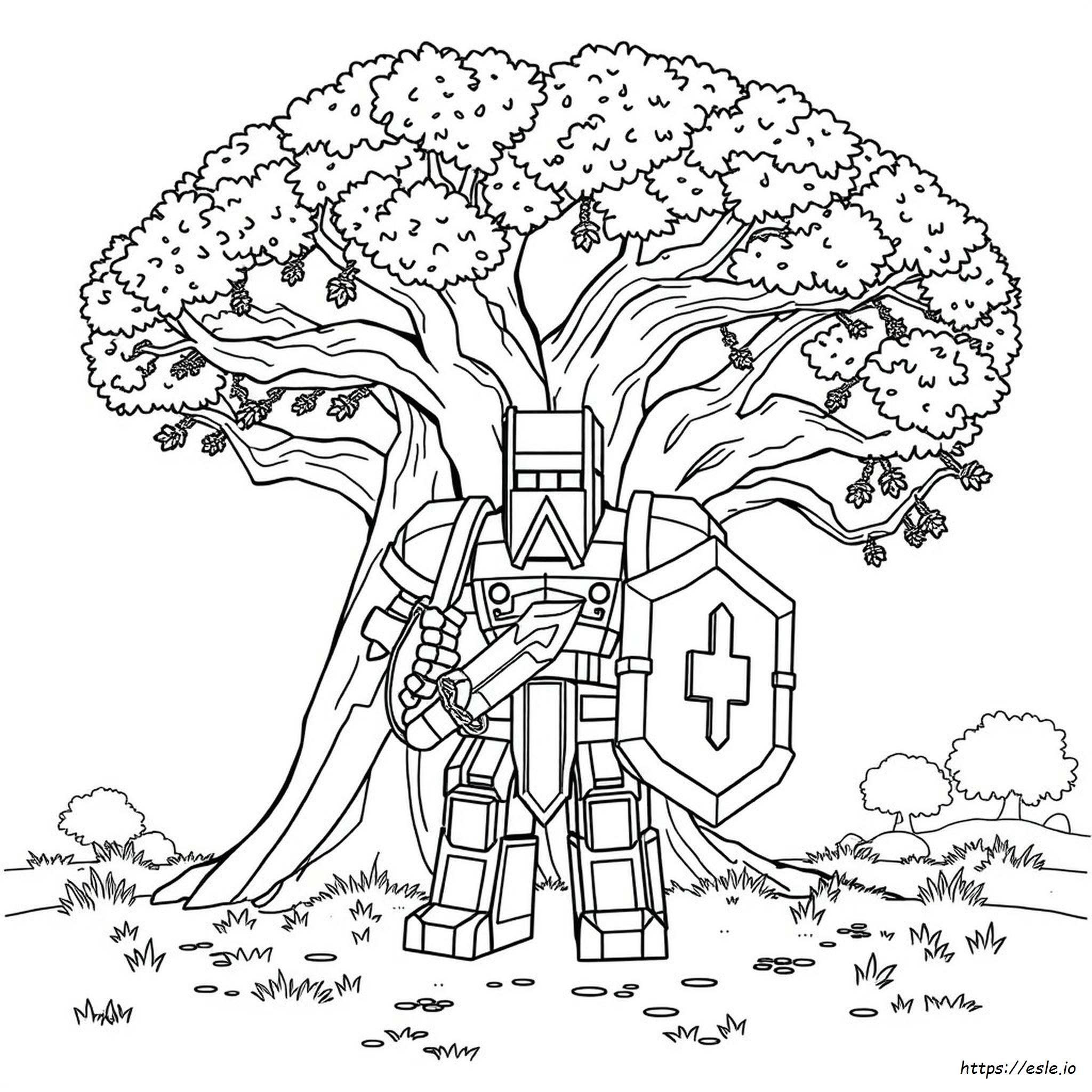 Minecraft Iron Golem Colouring Pages