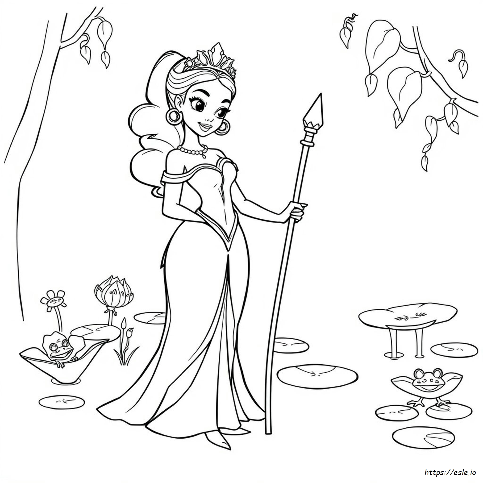 Tiana Coloring Pictures