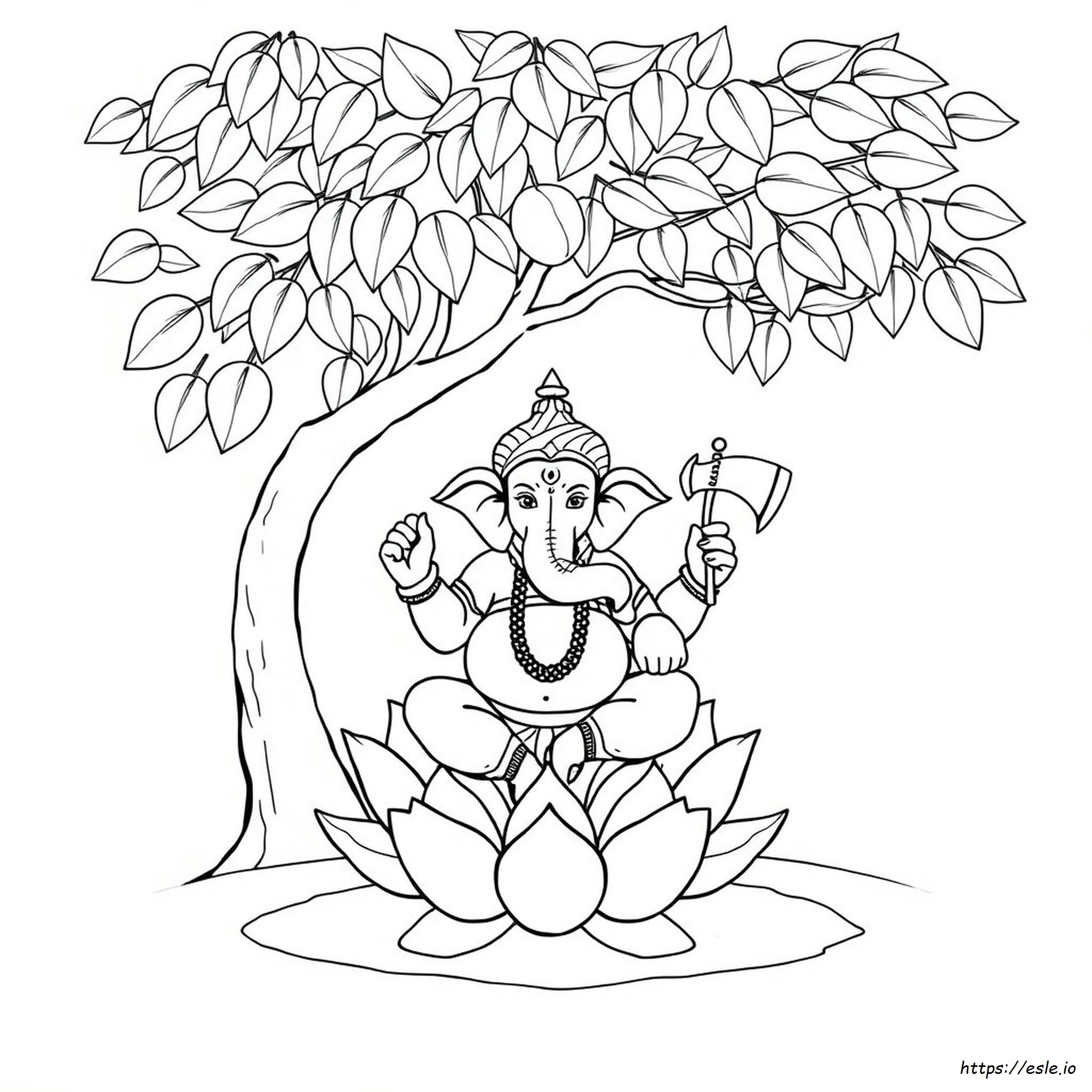 Ganesha Coloring Page