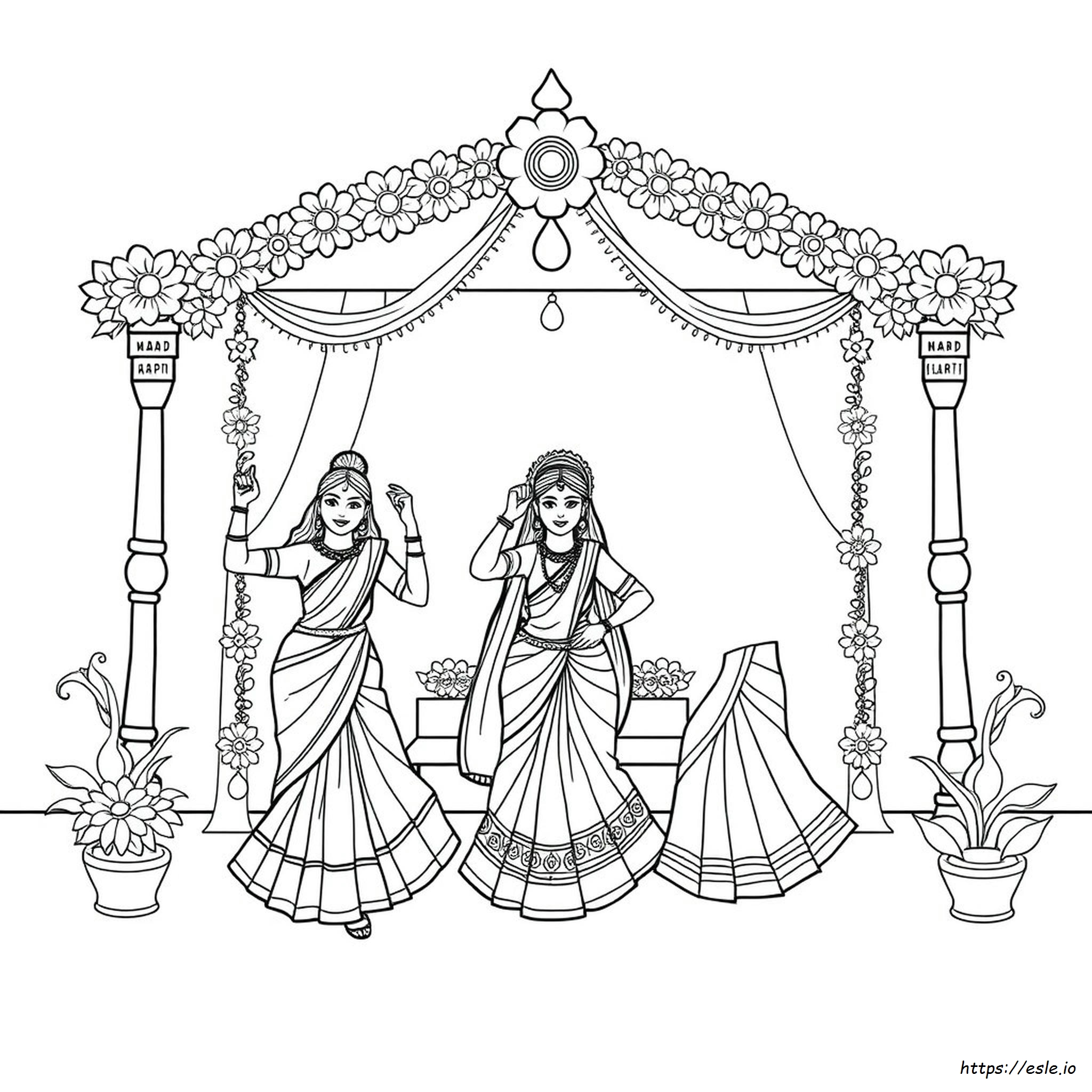 Navratri Coloring Sheets