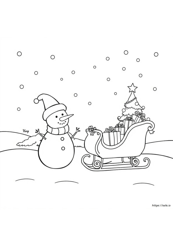 Cute Colouring Pages Christmas