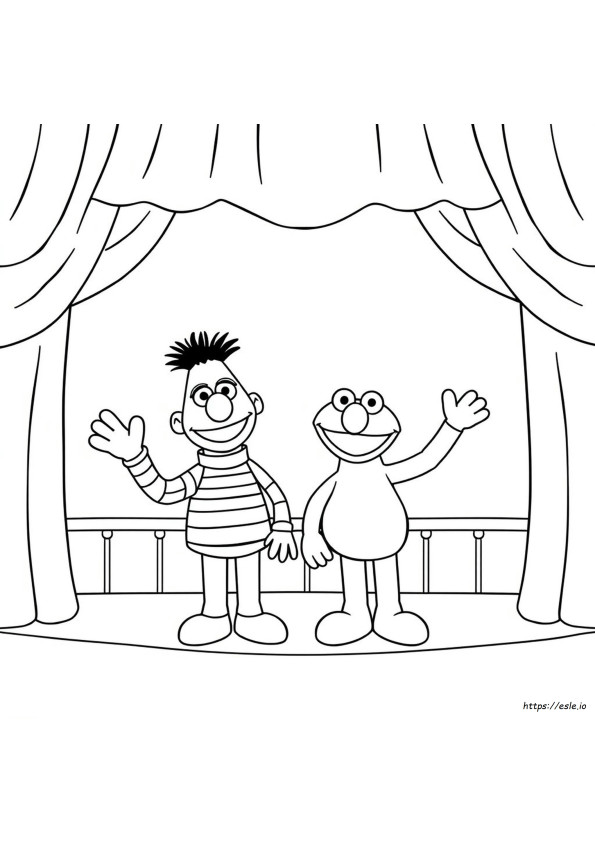 Bert And Ernie Coloring Pages
