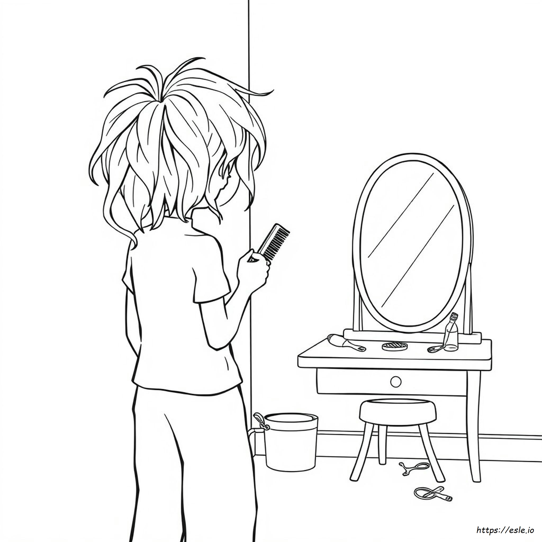 Pelo Sucio Antes De Colorear
