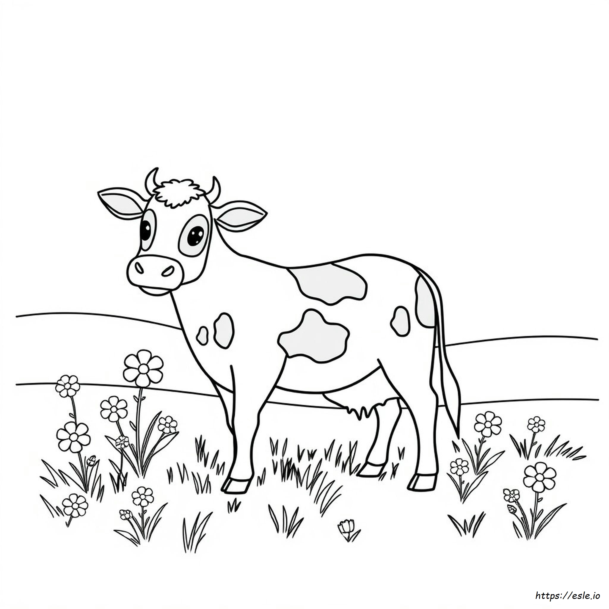 Colored Pages For Cow