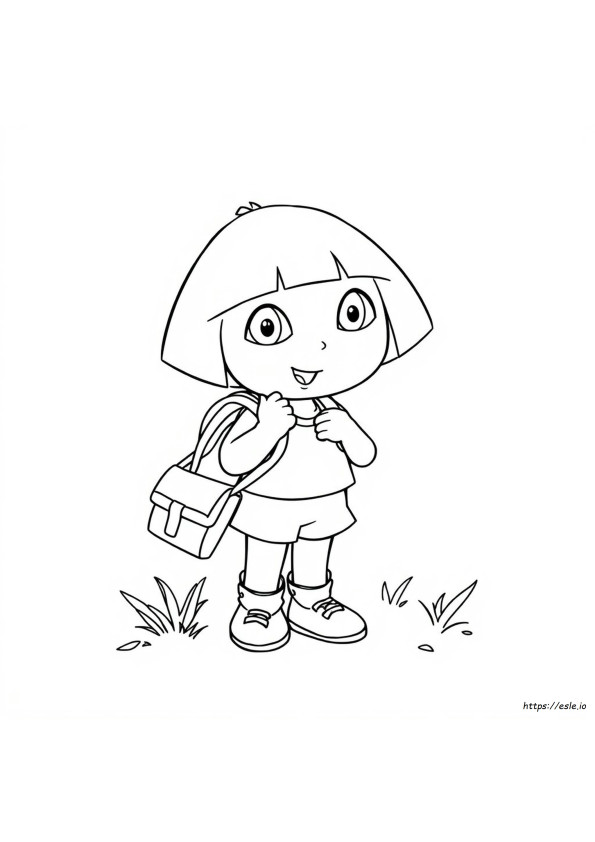 Dora L'esploratrice Zainetto Da Colorare