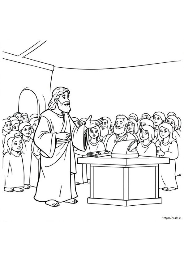 Jesus Calls Matthew The Tax Collector Coloring Page
