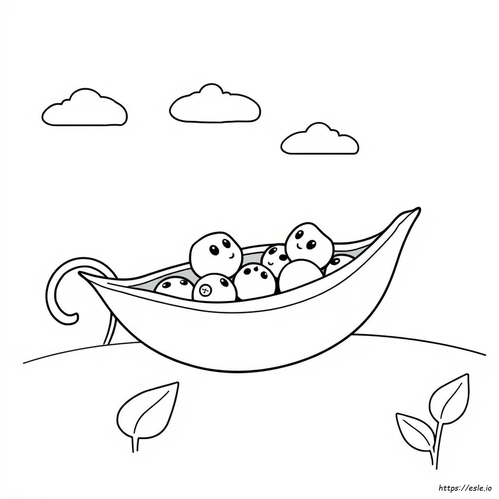 Peas In A Pod Coloring Page