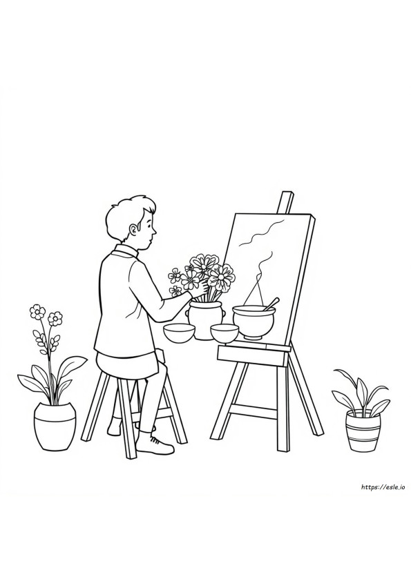 Picasso Coloring Pages For Kids