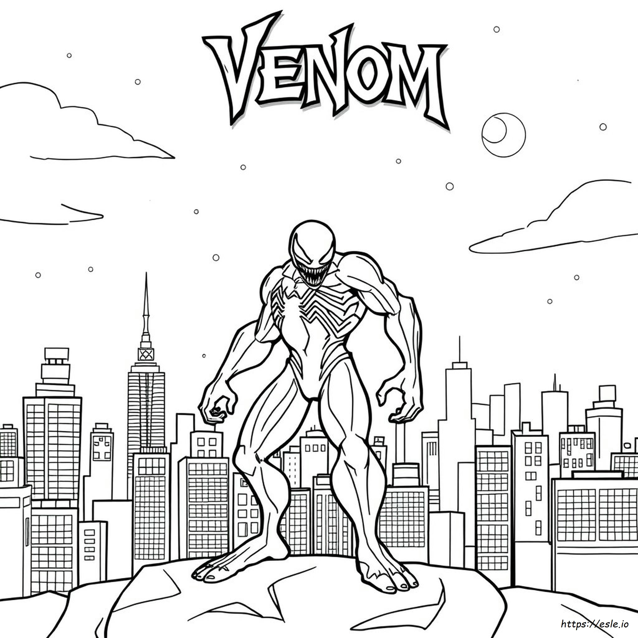 Dibujo De Venom Para Colorear