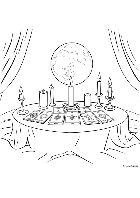 Tarot Kartı Boyama Sayfaları