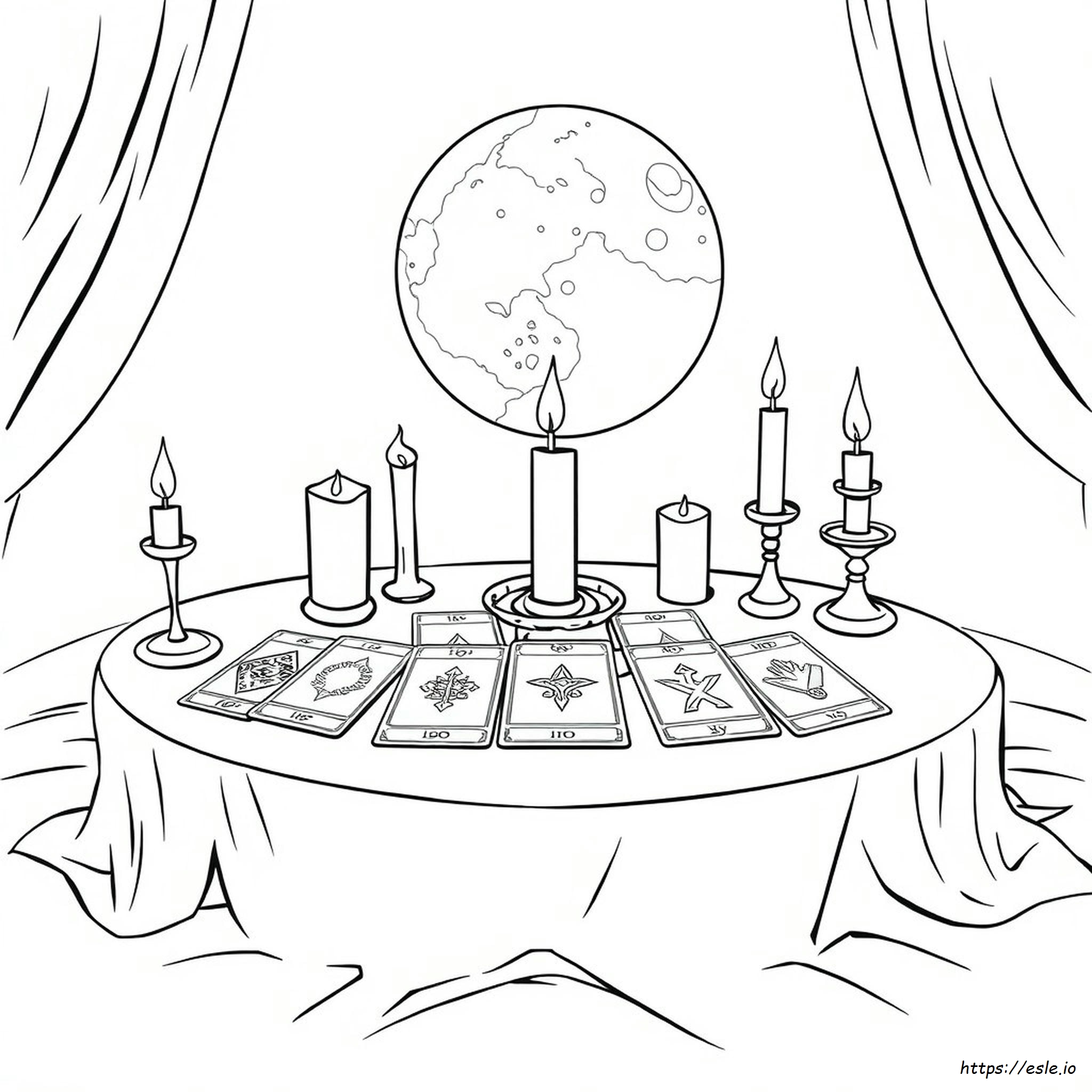 Tarot Card Coloring Pages Tarot Card Coloring Pages