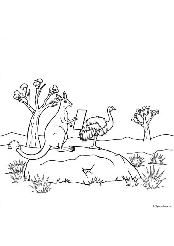 Aboriginal Animal Colouring Pages