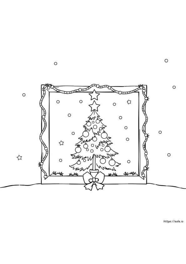 Moldura De Natal Para Colorir