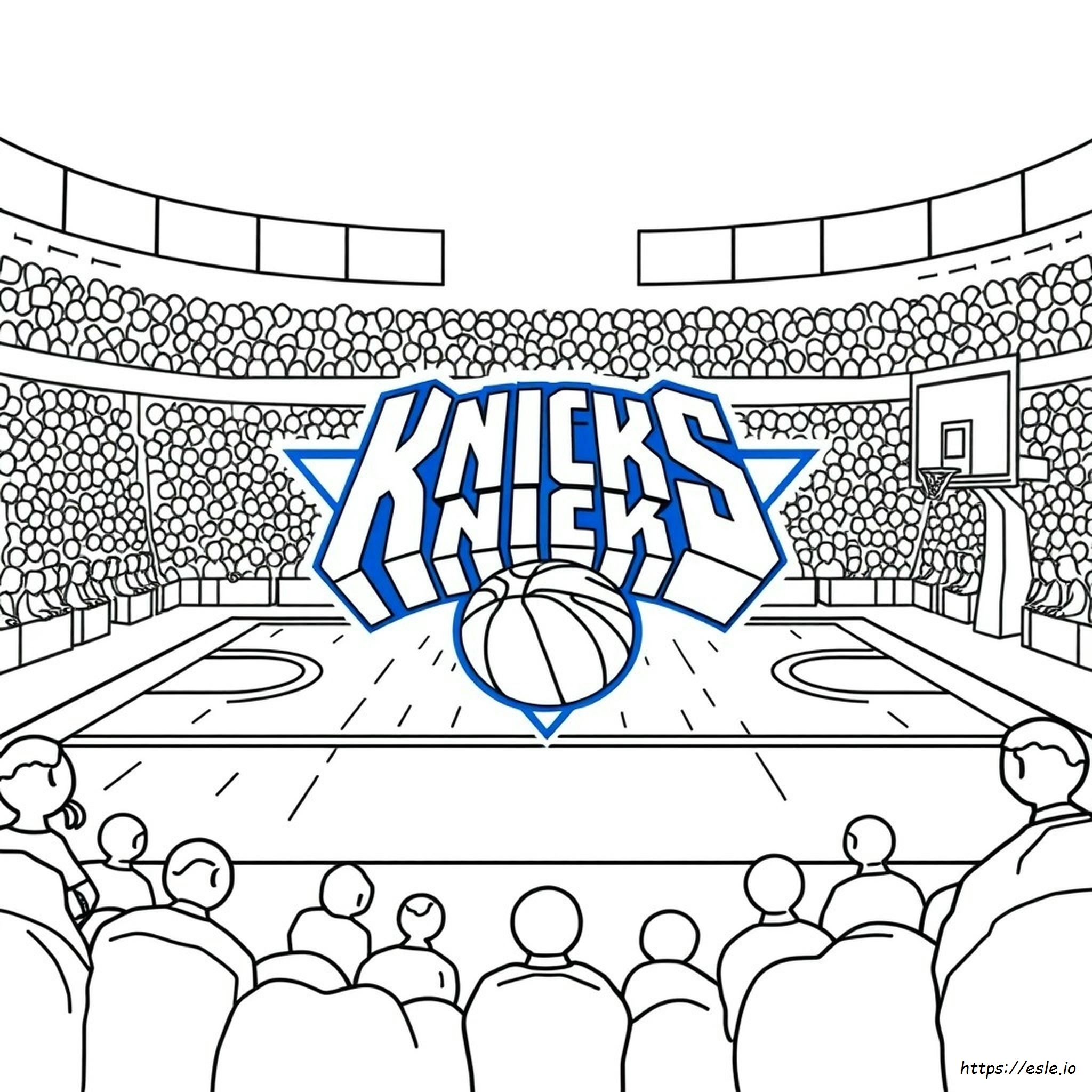 Knicks Logo Coloring Page