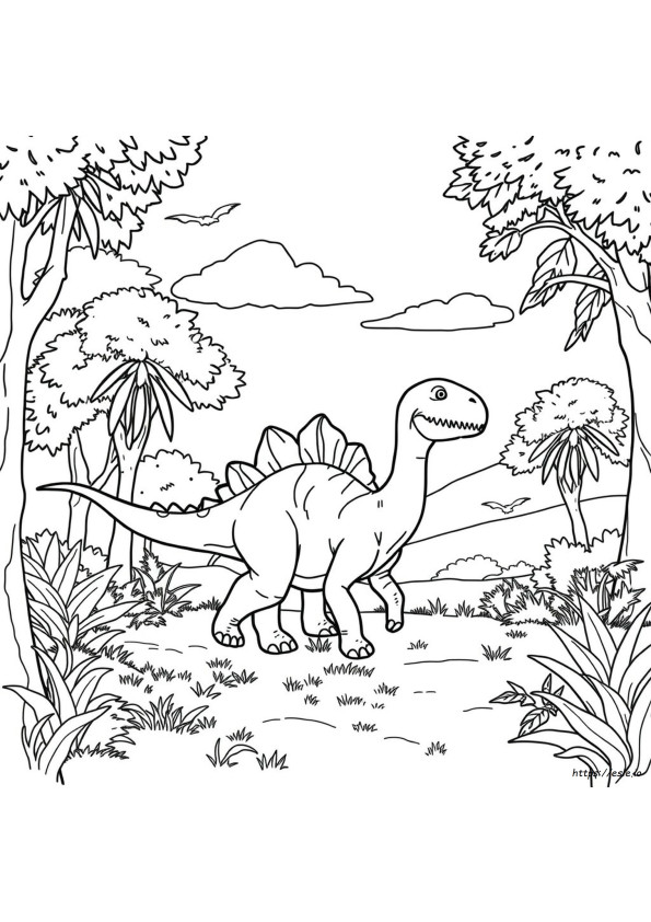 Dinosaurus Värityskuvat