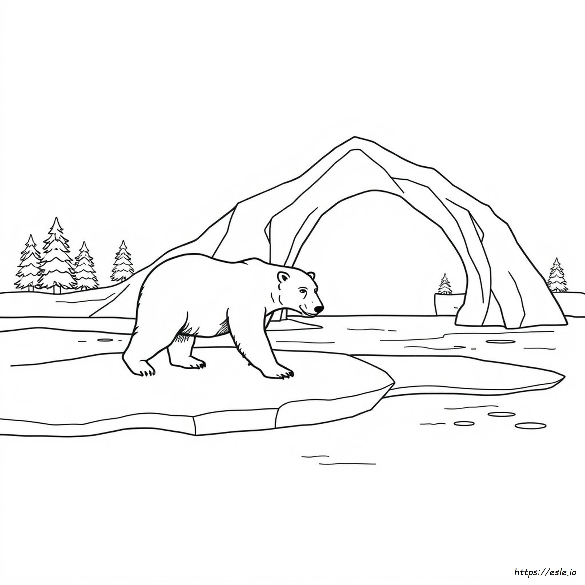Free Printable Arctic Coloring Page