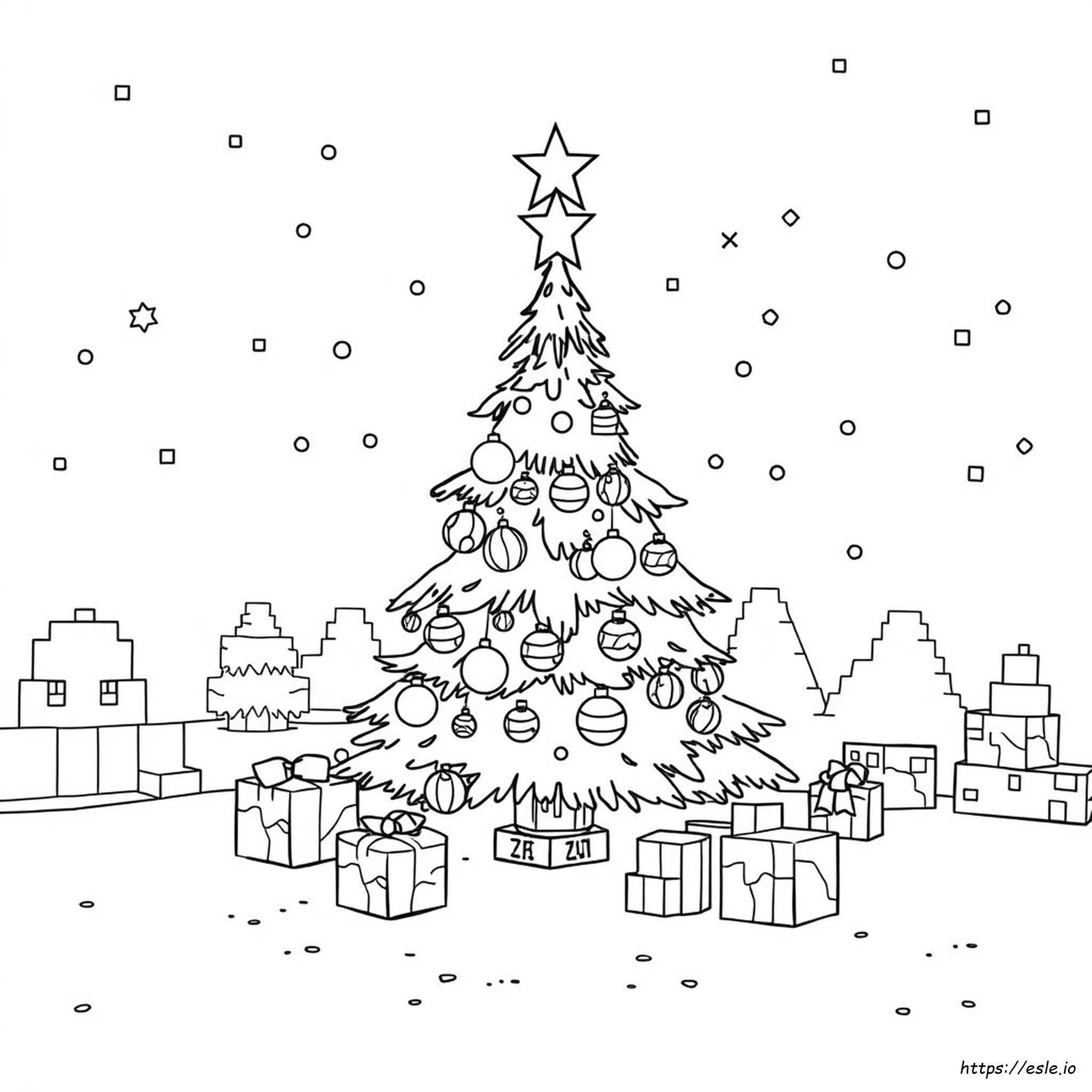 Weihnachten Minecraft Ausmalbilder