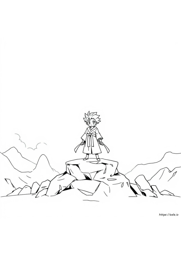 Coloriage Anime Gojo