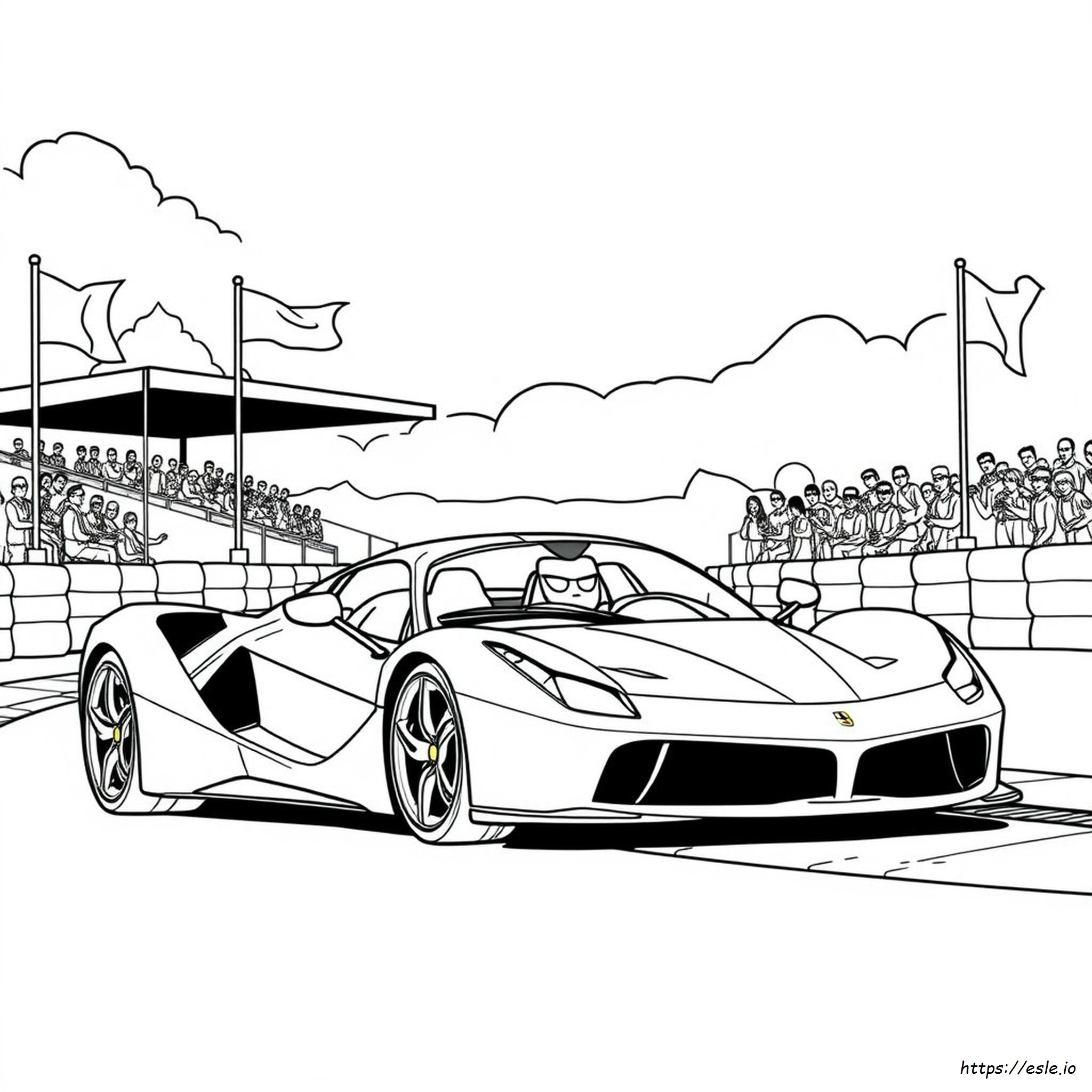 Supercar Ferrari Coloring Pages