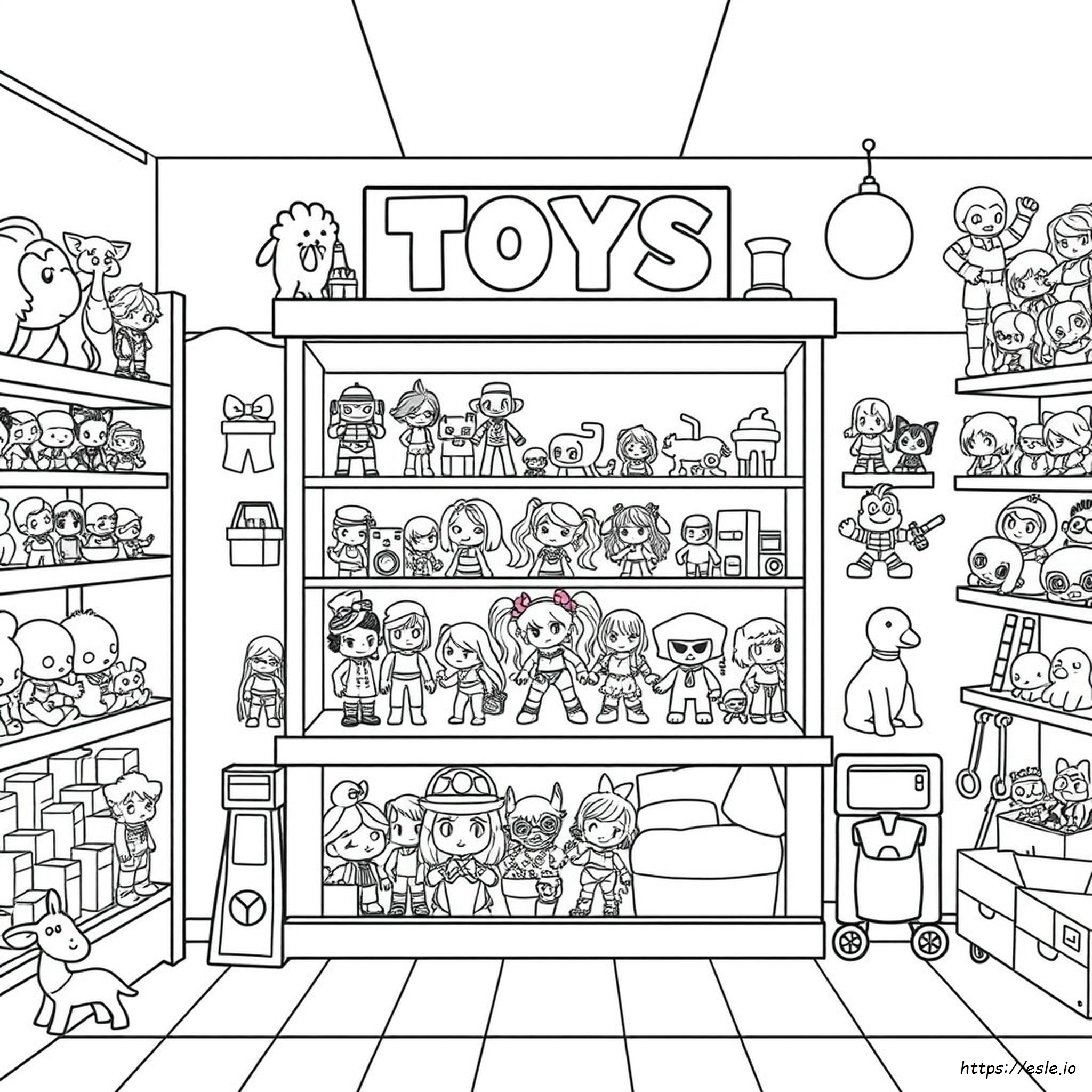 Toy Shop Coloring