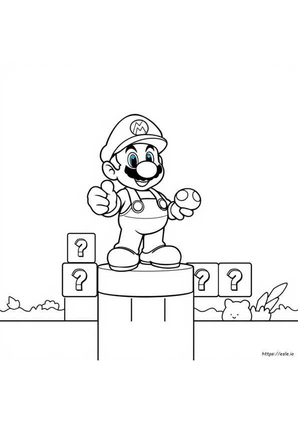 Super Mario Coloring Sheets Free