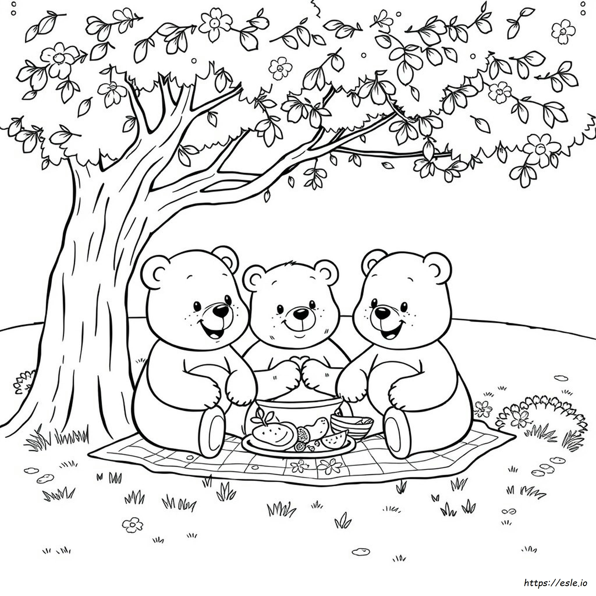 Cheer Bear Care Bear Coloring Pages