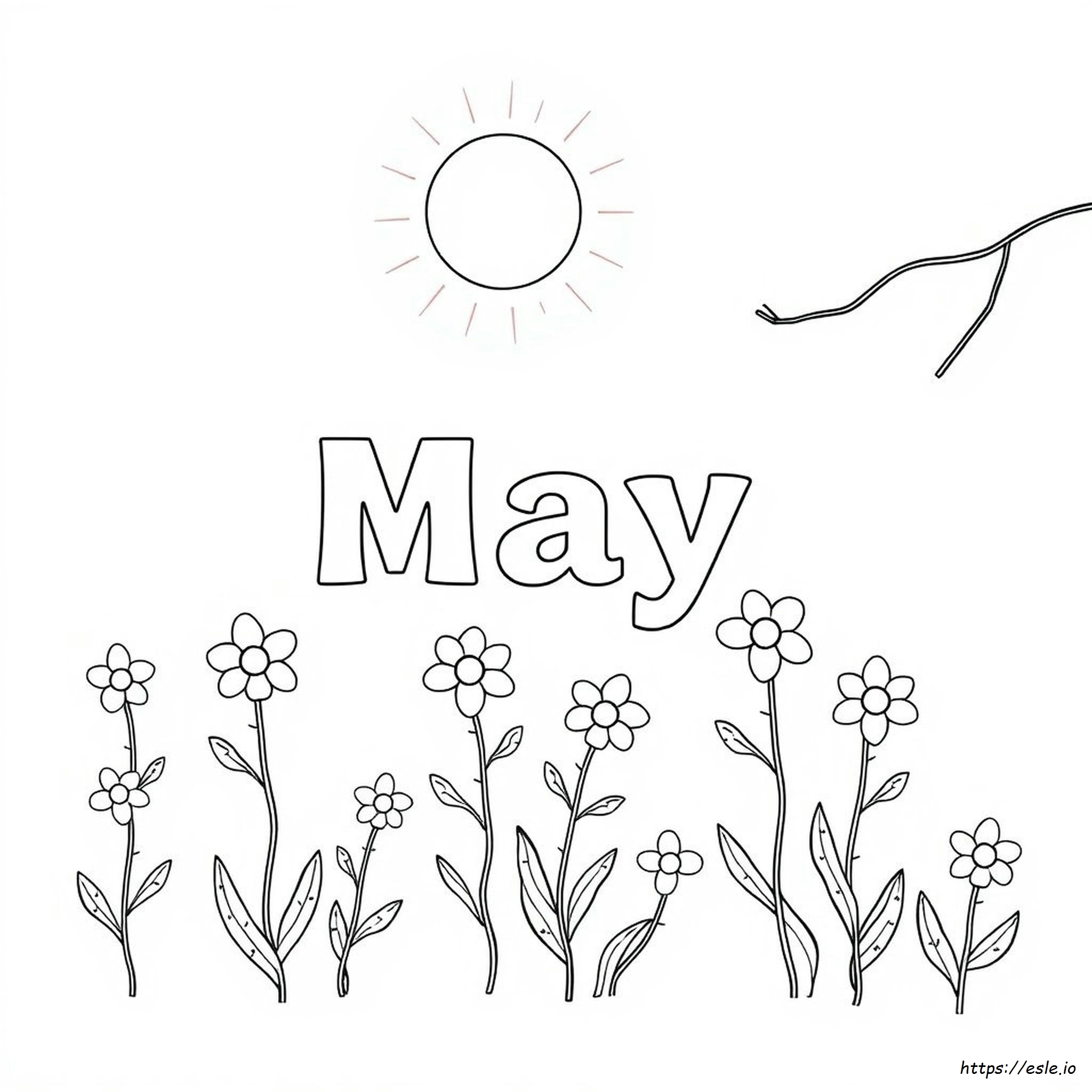 Free May Coloring Pages