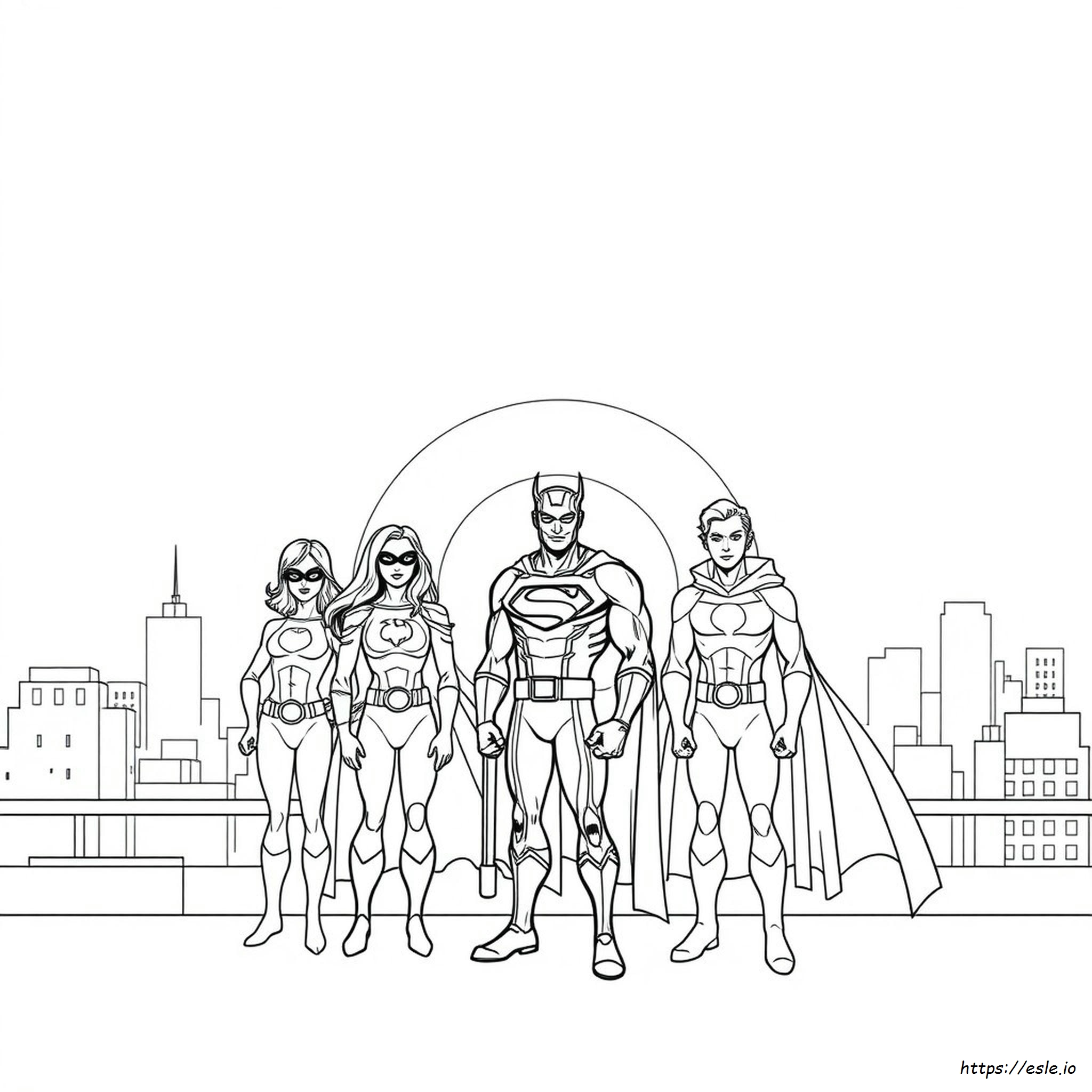 Dibujo De Superhéroe Para Colorear