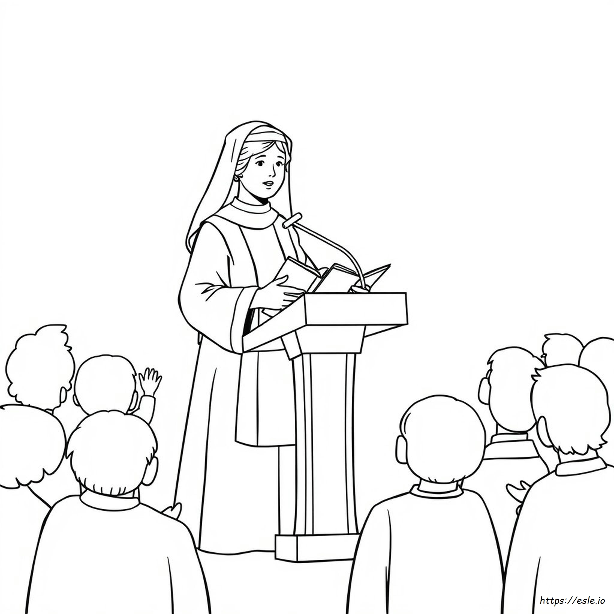 Saint Elizabeth Ann Seton Coloring Page