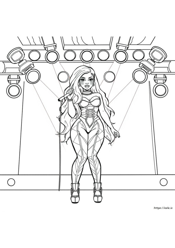 Nicki Minaj Coloring