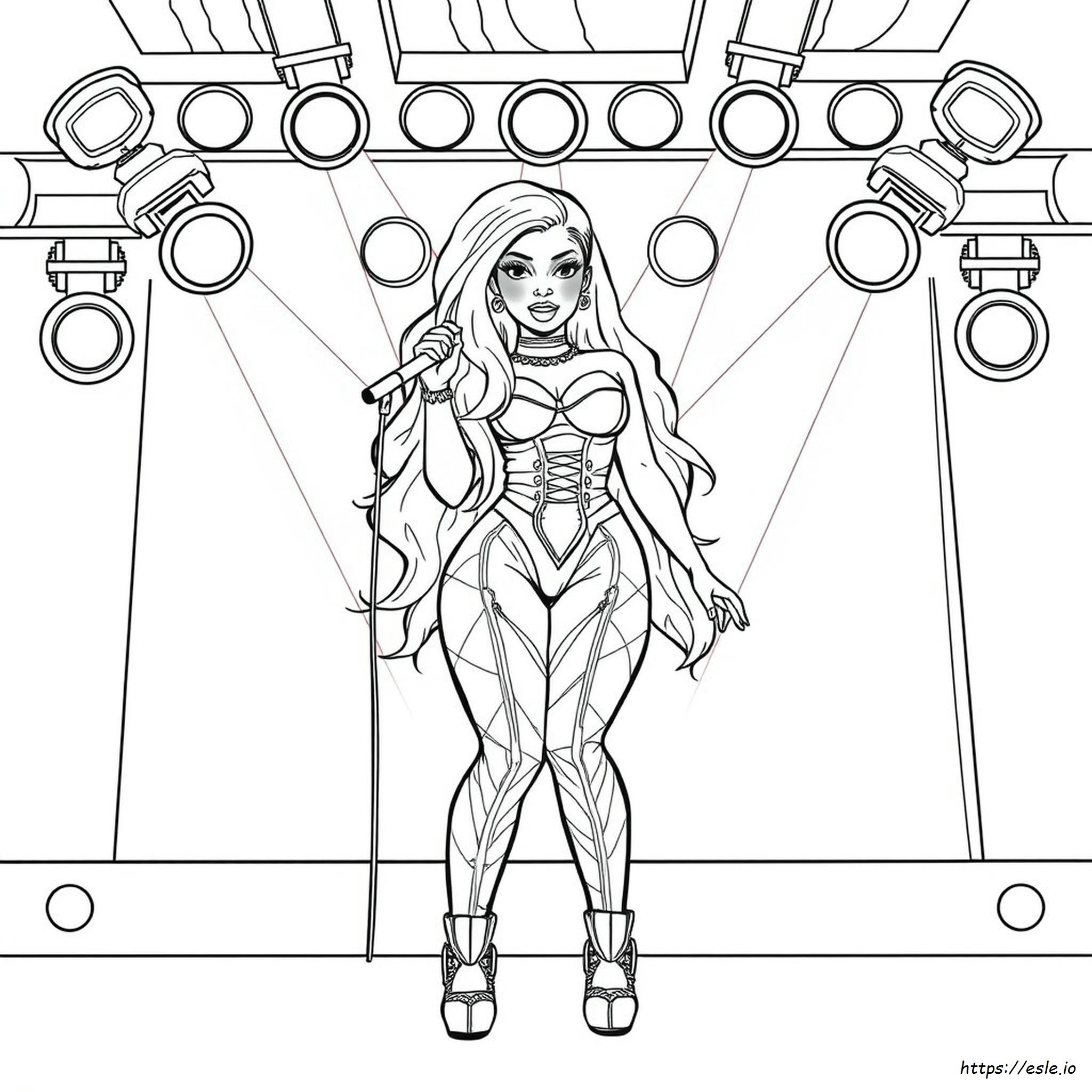 Nicki Minaj Para Colorear