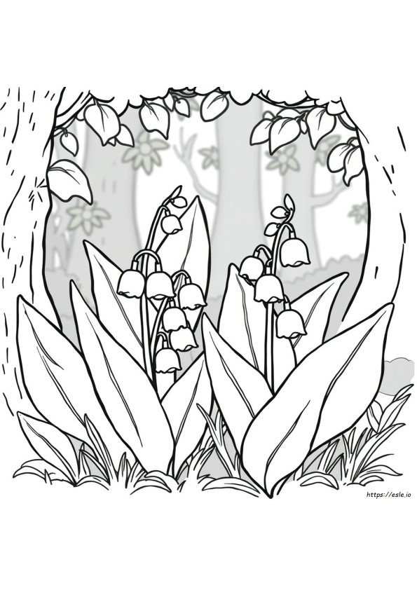 Lily Of The Valley Coloring Pages